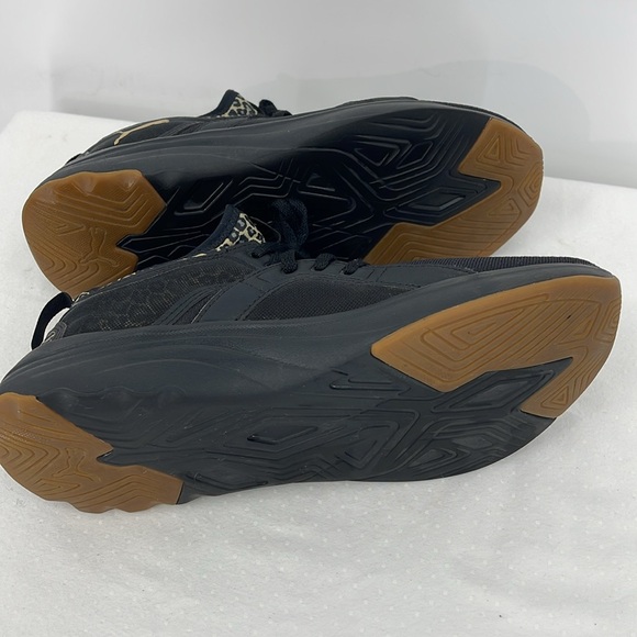 PUMA SOFT RIDE WOMENS SIZE 10 Black and Tan Animal Print Athletic Shoes - Picture 7 of 7